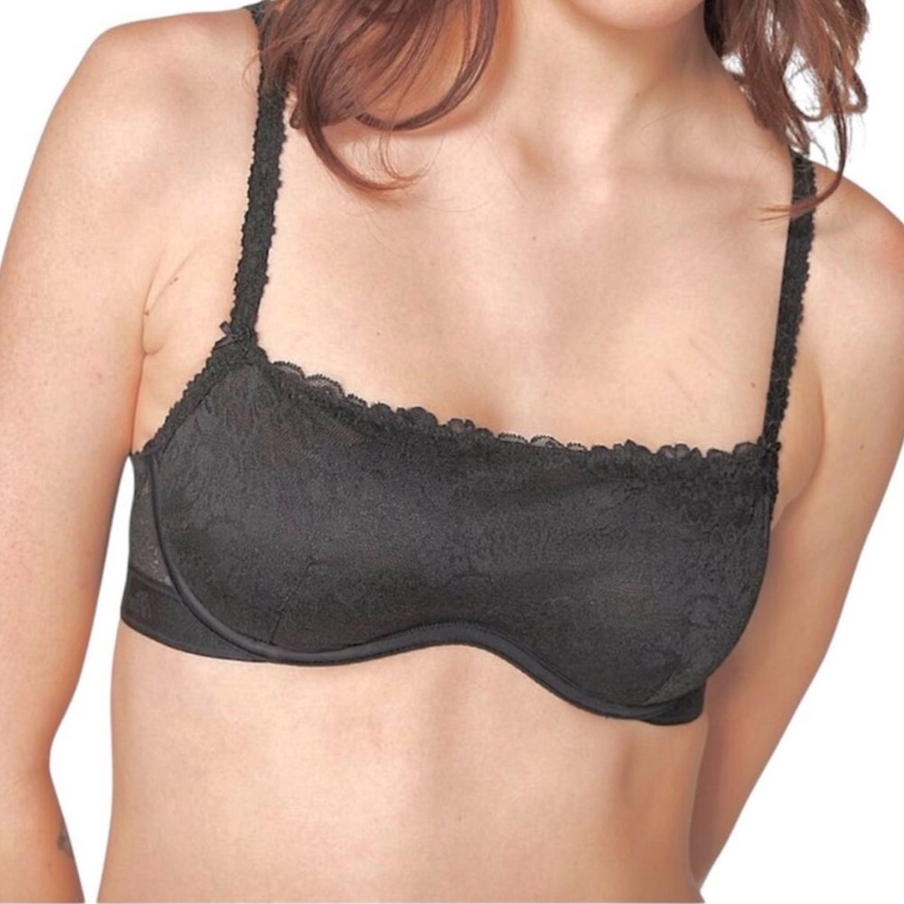 PINK Victoria’s Secret Wink Unlined Lace Scoop Bra | Size XL - Picture 1 of 11